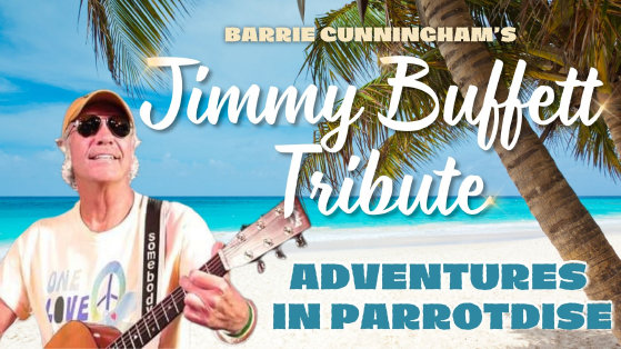 Adventures in Parrotdise-A Tribute to Jimmy Buffett advertisement Sapphire Room At The Riverside Hotel Boise, ID 4-11 & 12-2025