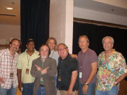 Jimmy Buffett Coral Reefer Band backstage at MGM Grand Garden Arena Las Vegas